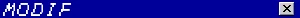 A retro blue window header with 'Modif' as its title